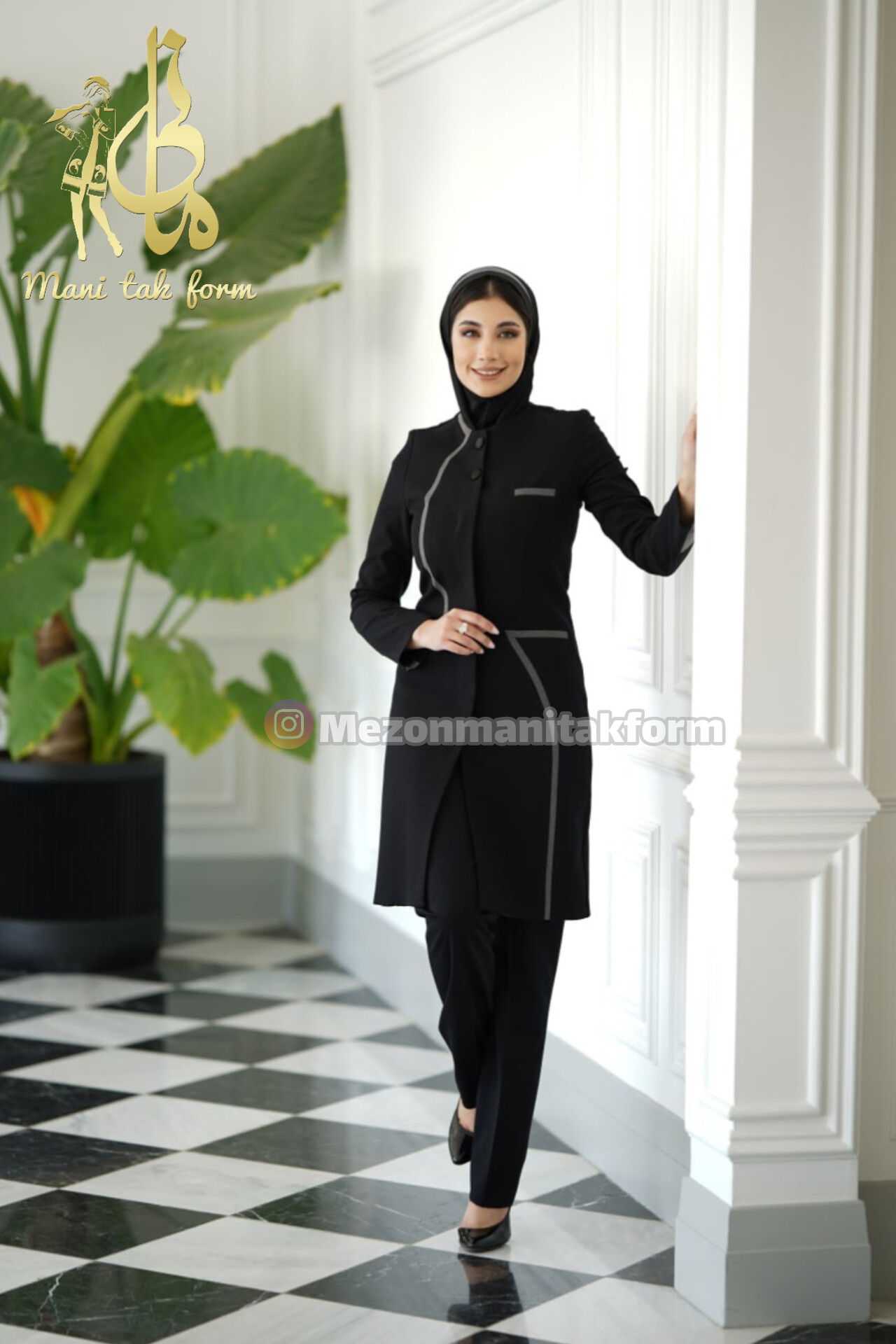  مانتوشلوار اداری مدل آویده کد 4091